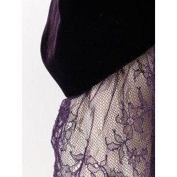 Velvet dress with silk lining