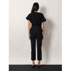 Asymmetrical viscose top