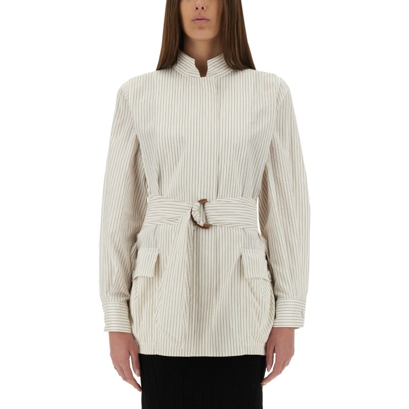 COTTON AND SILK BLOUSON