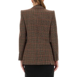 PLAID WOOL TAILORED JACKET