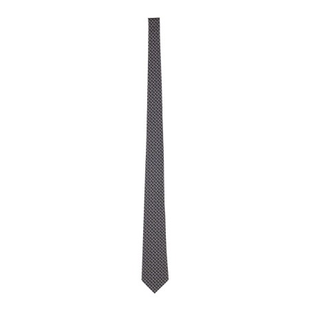 SILK JACQUARD TIE WITH CLAMP