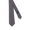 SILK JACQUARD TIE WITH CLAMP