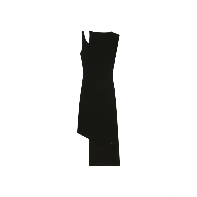 RIBBED "OBLIQUE" DRESS