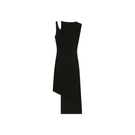 RIBBED "OBLIQUE" DRESS