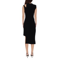 RIBBED "OBLIQUE" DRESS