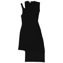 RIBBED "OBLIQUE" DRESS