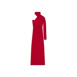 DRAPED ONE-SHOULDER DRESS