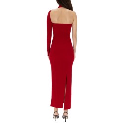 DRAPED ONE-SHOULDER DRESS