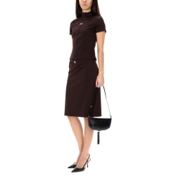 MIDI SKIRT WITH LOGO
