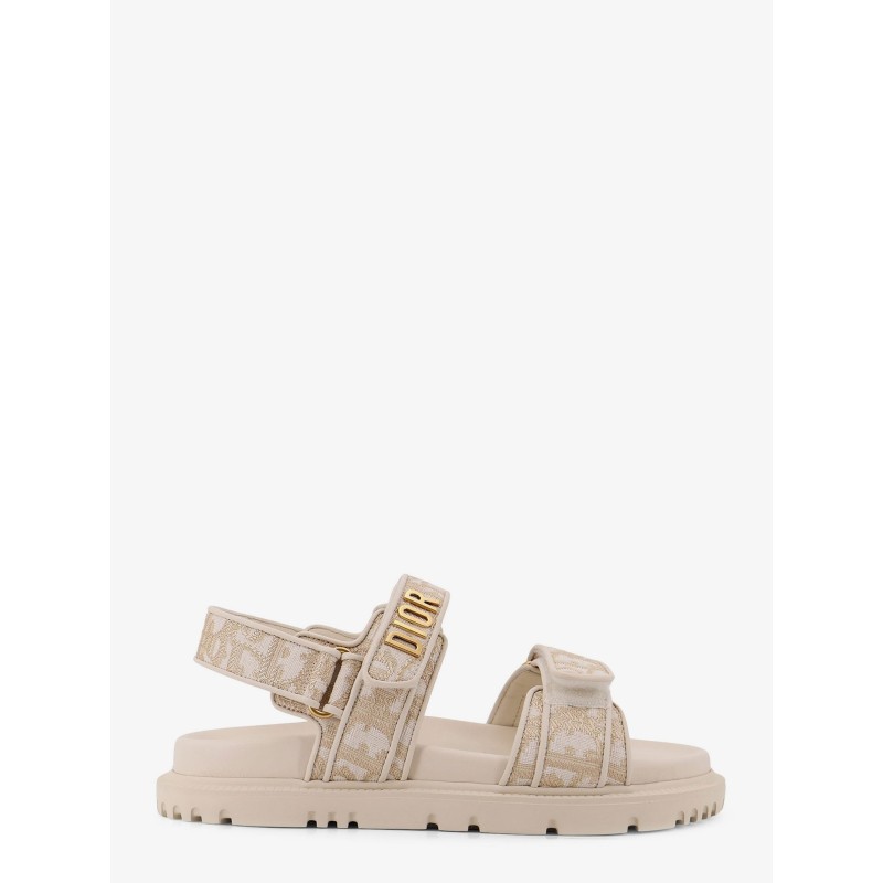 Lurex Dioract flat sandals