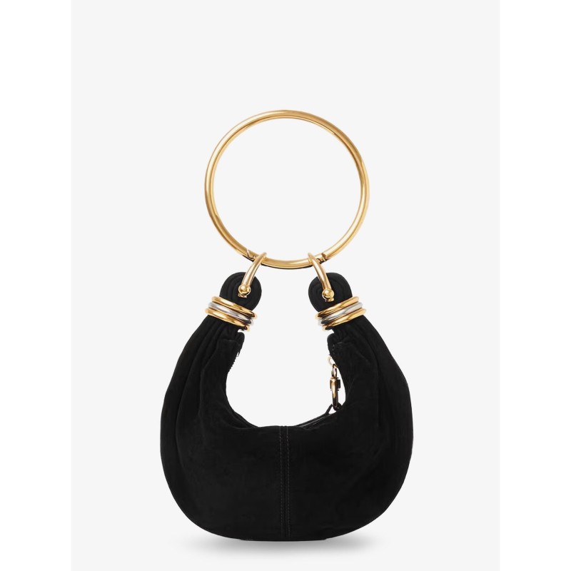Bracelet suede crossbody bag