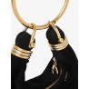 Bracelet suede crossbody bag