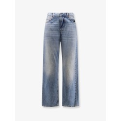 Stonewashed denim jeans with Dior Oblique motif inside