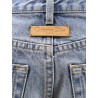 Stonewashed denim jeans with Dior Oblique motif inside