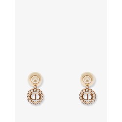 Metal Dior Tribales earrings with gold finishes