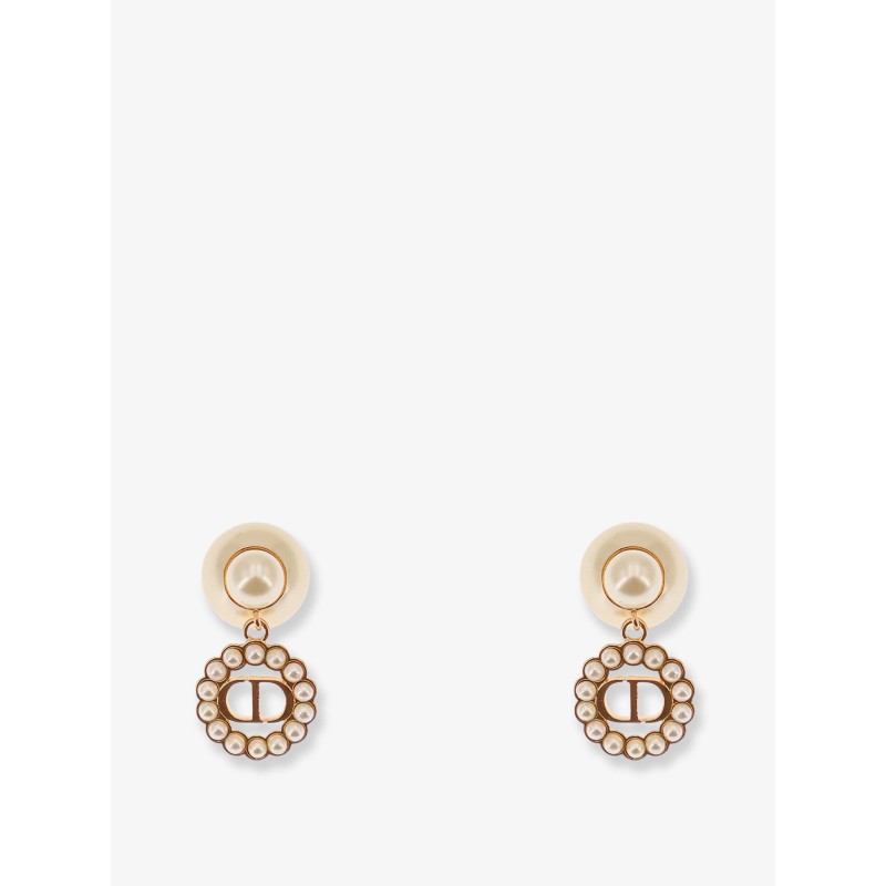 Metal Dior Tribales earrings with gold finishes
