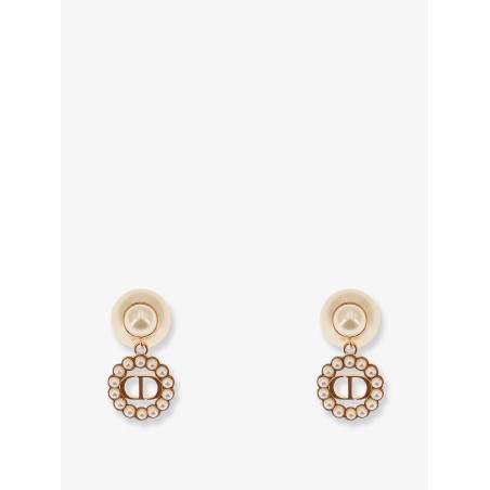 Metal Dior Tribales earrings with gold finishes