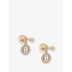 Metal Dior Tribales earrings with gold finishes