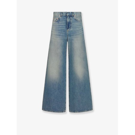 Stone-washed jeans with Dior Oblique motif inside