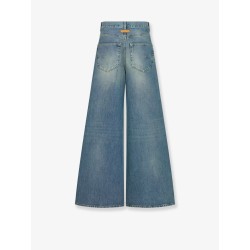 Stone-washed jeans with Dior Oblique motif inside