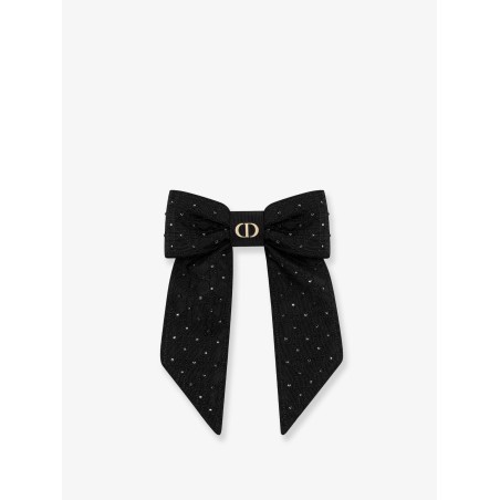 Dior Twist technical fabric and silver-colored crystals bow