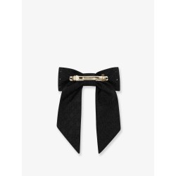 Dior Twist technical fabric and silver-colored crystals bow