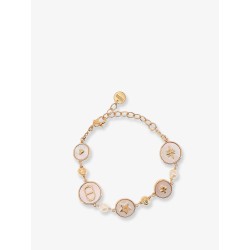 D-Luck metal bracelet with gold finish