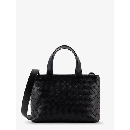 Leather crossbody bag with Intrecciato pattern