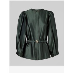 Silk duchesse blazer