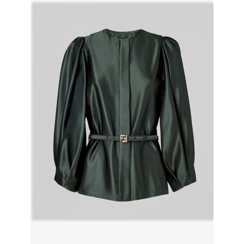Silk duchesse blazer