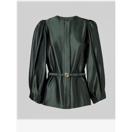 Silk duchesse blazer