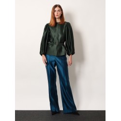 Silk duchesse blazer