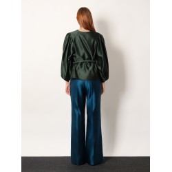 Silk duchesse blazer