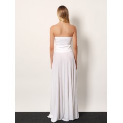 Linen blend maxi dress