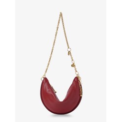 Halfmoon leather shoulder bag