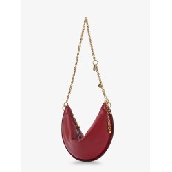 Halfmoon leather shoulder bag