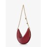 Halfmoon leather shoulder bag