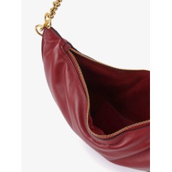 Halfmoon leather shoulder bag