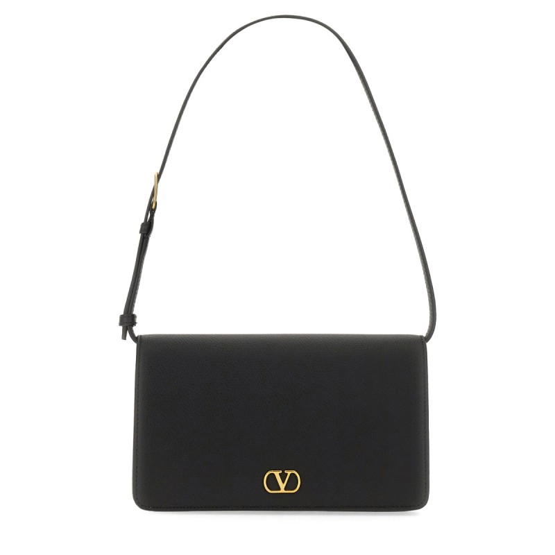 VLOGO SIGNATURE SHOULDER STRAP WALLET