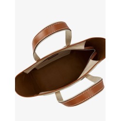 Canvas shopping bag with embroidered logo