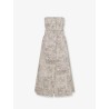 Dior Barocco cotton and linen flared midi dress