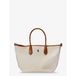 Canvas shopping bag with embroidered logo