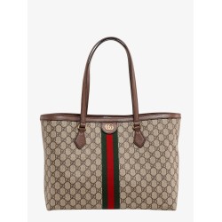 Coated canvas Ophidia shopping bag with Supreme GG fabric