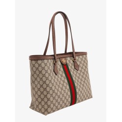Coated canvas Ophidia shopping bag with Supreme GG fabric