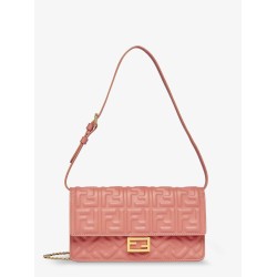 Wallet On Chain Baguette leather bag