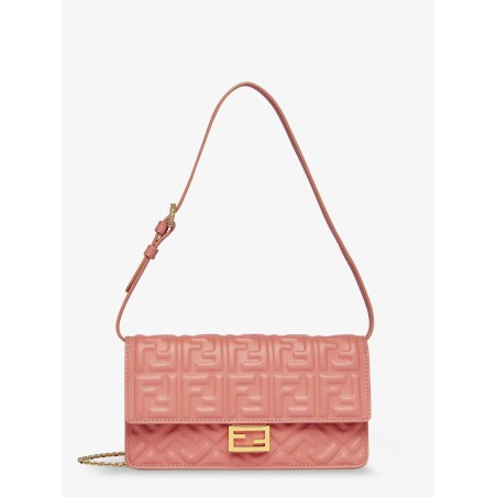 Wallet On Chain Baguette leather bag