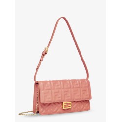 Wallet On Chain Baguette leather bag