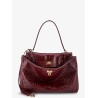Rodeo leather shoulder bag with croco effect
