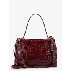Rodeo leather shoulder bag with croco effect