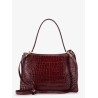 Rodeo leather shoulder bag with croco effect